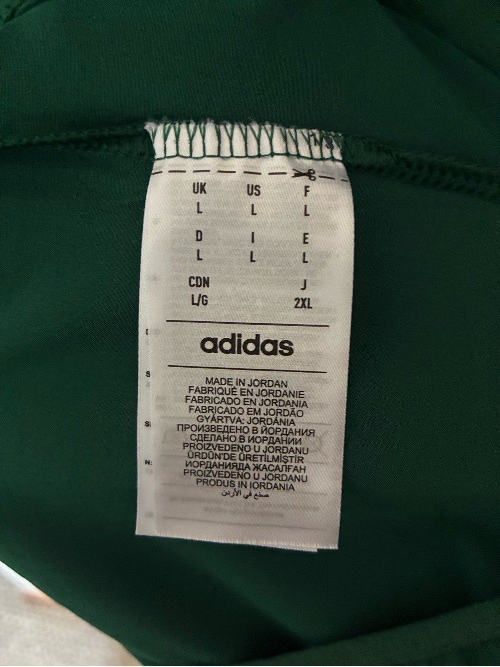 Adidas Green University of Hawaii 1/4 Zip Pullover - Picture 4 of 4